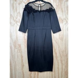 Kay Unger New York Formal Cocktail Black Dress size 10